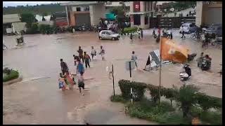 Flood in Chitkara University [upl. by Ajat]