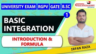 Lec 1  Integration  Integration Formula  Irfan Raza [upl. by Atnek]