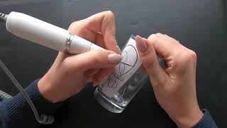 Glas graveren  Engraving glass [upl. by Pedroza]