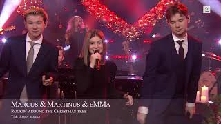 Marcus amp Martinus amp Emma Performing Rockin Around The Christmas Tree 🎄🎄🎄 [upl. by Beulah]