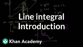 Introduction to the line integral  Multivariable Calculus  Khan Academy [upl. by Eul]