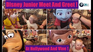 Disney Junior PlayNDine Breakfast At Disneys Hollywood And Vine May 2019 [upl. by Lipps]