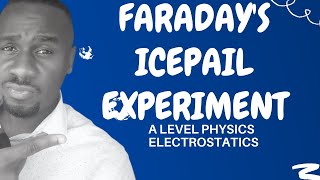 Faradays ice pail experiment explained  Kisembo Academy [upl. by Conrado852]