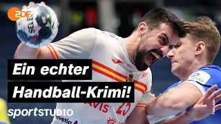 Russland – Spanien Highlights  HandballEM 2022  sportstudio [upl. by Eissed]