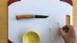 Maintaining an Opinel Carbon Steel Knife [upl. by Anitnemelc915]