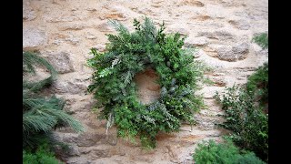 Royal florist Philippa Craddocks Christmas wreath making tutorial  House amp Garden [upl. by Ahsirt]