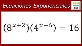 ECUACIONES EXPONENCIALES  Ejercicio 3 [upl. by Eisnyl]