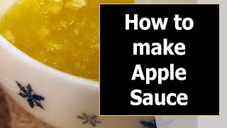 How to make Apple Sauce  Microwave recipe [upl. by Neitsirk]