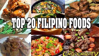 Top 20 Filipino Foods [upl. by Gnivre141]