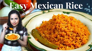 How to make MEXICAN RICE  TRADITIONAL MexicanSPANISH rice RECIPE [upl. by Anauqcaj]