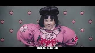 Netta  Bassa Sababa Music Video with Lyrics [upl. by Nostaw607]