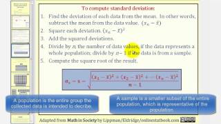 Measuring Variation Range and Standard Deviation [upl. by Cherise309]