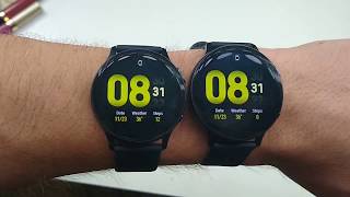 Samsung Galaxy Watch Active2 40mm vs 44mm Size Comparison [upl. by Akehsal]