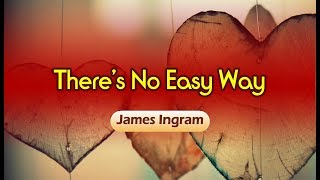 Theres No Easy Way  James Ingram KARAOKE VERSION [upl. by Llenehs]