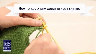 How to Add a New Color to Your Knitting [upl. by Gannes132]