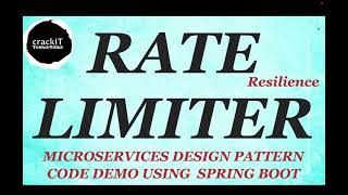 Rate Limiter  Microservices  Resilience  Code Demo [upl. by Mimajneb]