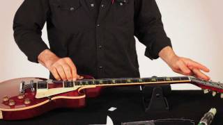 RESTRING WITH GARY BRAWER  LES PAUL STYLE GUITAR [upl. by Litnahs]