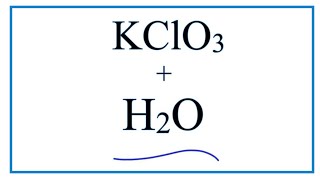 KClO3  H2O Potassium chlorate  Water [upl. by Darrelle144]