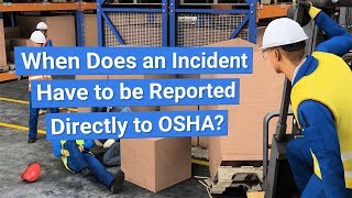 OSHA Incident Recordkeeping and Reporting [upl. by Steck]