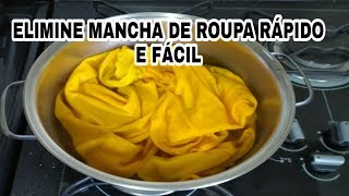 A MELHOR FORMA DE TIRAR MANCHA DE ROUPA FEITA POR OUTRA ROUPA [upl. by Ihcalam585]