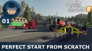 PERFECT START FROM SCRATCH  Farming Simulator 19 Ep 1  Starting Guide [upl. by Bright]