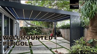 Bioclimatic Wallmounted Pergola 13x18 [upl. by Lorak322]