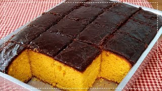 BOLO DE CENOURA FOFINHO E COM CASQUINHA DE CHOCOLATE [upl. by Aisatsanna150]