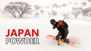 Japan Powder Snowboarding in Hakuba HappoOne [upl. by Hassadah377]