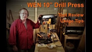 86 WEN 10 inch drill press tool review and usage tips [upl. by Lonna]