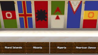 Minecraft All World and Country Flags  264 Flags [upl. by Lezlie287]