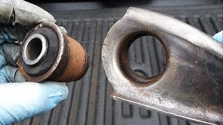 How to Replace Control Arm Bushings EASY [upl. by Idnim]