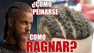 COMO HACER TRENZAS PEGADAS VIKINGAS RAGNAR [upl. by Laktasic]