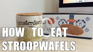 How to eat stroopwafels [upl. by Reiter]