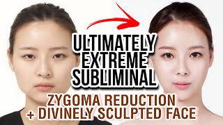 MOST ICONIC SUBLIMINAL❗ Angelic Face Zygoma Reduction Narrow Cheekbones upgraded formula [upl. by Itak]