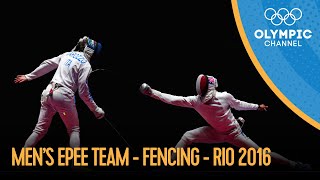 Fencing Mens Epee Team  Rio 2016 Replays [upl. by Ewan552]