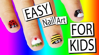 5 Easy Nail Art Designs For Kids  Nailed It NZ [upl. by Seebeck]