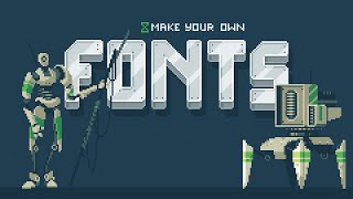 How to make Pixel Art Fonts [upl. by Gnaig]