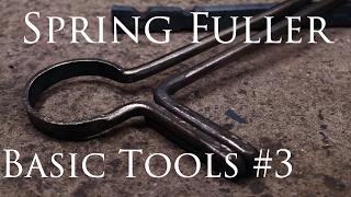 Blacksmithing Tools 3 Spring Fuller mild steel [upl. by Lippold]