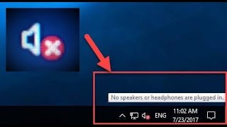 How to solve No speakers or headphones are plugged in issue in Windows 10 [upl. by Irabaj]