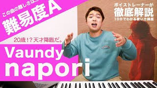 【歌い方】napori  Vaundy（難易度A）【歌が上手くなる歌唱分析シリーズ】 [upl. by Zaslow]