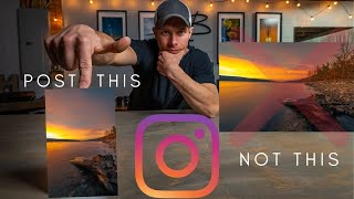 How to post Landscape Photos on INSTAGRAM for Maximum Engagement  With Lightroom Export Settings [upl. by Erret637]