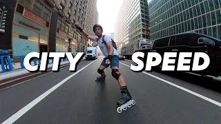 Speeding Through the City  Inline Skating Urban Flow Skate [upl. by Lawlor]