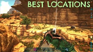 TOP 5 BEST BASE LOCATIONS  Scorched Earth  ARK Survival Evolved [upl. by Nichol461]