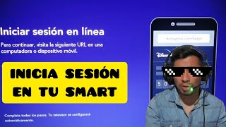 Como iniciar sesión en DISNEY PLUS desde tu Smart TV [upl. by Nnylav]