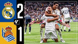 Real Madrid 21 Real Sociedad  HIGHLIGHTS  LaLiga 202324 [upl. by Almeta]