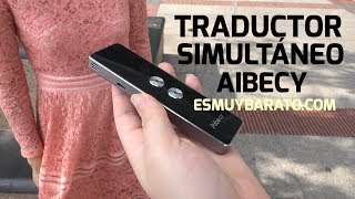 Review del traductor simultáneo Aibecy para 34 idiomas en tiempo real [upl. by Anide]