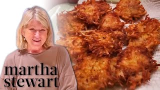 Martha Stewart Makes Big Marthas Latke Recipe  Homeschool Martha Stewart  StayHome WithMe [upl. by Ynor]