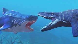 NEW MEGALODON vs MOSASAURUS  Feed and Grow Fish  Part 95  Pungence [upl. by Sebbie]