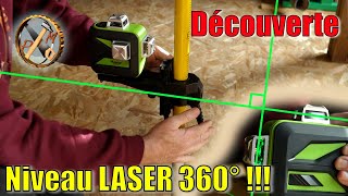 Présentation du niveau laser 360° de chantier HUEPAR 603CG avec trépied LP36 et support PV10 [upl. by Auhsot]