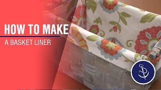 How to Make a Basket Liner [upl. by Aicrop]